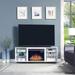 Brighton 60 In. Fireplace Storage Media Console Cabinet