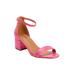 Extra Wide Width Women's The Orly Sandal by Comfortview in Pink Croco (Size 10 WW)