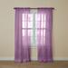 BH Studio Sheer Voile Rod-Pocket Panel Pair by BH Studio in Lavender (Size 120"W 84" L) Window Curtains