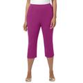 Plus Size Women's Suprema® Capri by Catherines in Berry Pink (Size 6X)