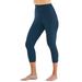 Plus Size Women's Power-Mesh Swim Capri by Swim 365 in Navy (Size 36)