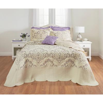 Amelia Bedspread by BrylaneHome in Ivory Lavender ...