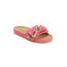Wide Width Women's The Stassi Footbed Sandal by Comfortview in Carnation Watercolor (Size 9 W)