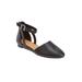 Extra Wide Width Women's The Paris Flat by Comfortview in Black (Size 9 WW)