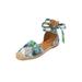Extra Wide Width Women's The Shayla Flat Espadrille by Comfortview in Green Leaf (Size 8 WW)