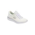 Wide Width Women's The Summits Slip On Sneaker by Skechers in New White Wide (Size 7 W)