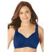 Plus Size Women's Underwire Microfiber T-Shirt Bra by Comfort Choice in Evening Blue (Size 42 C)