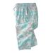 Men's Big & Tall Lightweight Cotton Jersey Pajama Pants by KingSize in Blue Grey Tie Dye (Size 4XL)