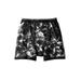 Men's Big & Tall Patterned Boxer Briefs by KS Signature in Black Marble (Size 6XL)