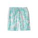 Men's Big & Tall Cotton Jersey Pajama Shorts by KingSize in Blue Grey Tie Dye (Size 6XL)