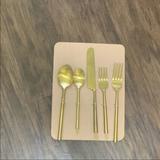 Anthropologie Dining | Anthropologie Silverware Set Of 5 Pieces | Color: Gold | Size: 5 Pieces