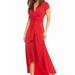 Michael Kors Dresses | Michael Kors Hi-Low Red Wrap Maxi | Color: Red | Size: 4