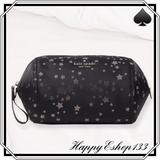 Kate Spade Bags | Kate Spade Chelsea Scattered Stars Nylon Cosmetic Zip Pouch | Color: Black/Gold | Size: Os
