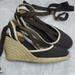 J. Crew Shoes | J.Crew Carolyn Tie Wedges Spardrilles Size 8 | Color: Brown | Size: 8