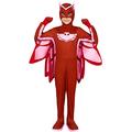 Funidelia | Deluxe Owlette PJ Masks Costume for girl Catboy, Owlette, Gekko - Costumes for kids, accessory fancy dress & props for Halloween, carnival & parties - Size 3-4 years - Red