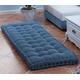 10cm Thick Bench Cushion Pad 2/3 Seater,100cm/120cm Soft Bench Cushions Cotton Chair Pad for Garden Patio Dining Sofa Swing (120x35cm,Blue)