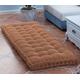 10cm Thick Bench Cushion Pad 2/3 Seater,100cm/120cm Soft Bench Cushions Cotton Chair Pad for Garden Patio Dining Sofa Swing (120x40cm,Brown)