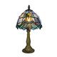 Tokira Tiffany Table Lamps for Lounge, 8 Inch Blue Baroque Style Stained Glass Table Lamps, Vintage Antique Mini Night Lights for Kids' Bedroom/Study/Living Room