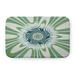 e by design Froggy Flower Pet Feeding Placemat in Green | 0.5 H x 24 W x 17 D in | Wayfair PMRAB1511X4GR3-S