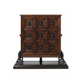 Theodore Alexander Essential 9 Drawer Apothecary Accent Chest Wood in Black/Brown | 41.5 H x 42.25 W x 16.5 D in | Wayfair 6033-046PD