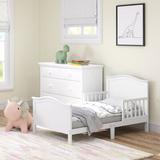 Child Craft Camden Toddler Bed Wood in White | 29 H x 30 W x 54.5 D in | Wayfair F41001.46