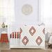 Sweet Jojo Designs Diamond Tuft 4 Piece Crib Bedding Set Polyester in Brown/Red | Wayfair DiamondTuft-OR-Crib-4
