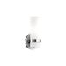 Kuzco Lighting Milano 1-Light Dimmable LED Bath Sconce in Gray | 9.75 H x 4.75 W x 4.25 D in | Wayfair WS9809-BN