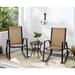 Canora Grey Outdoor Alejadro Rocking Metal Chair in Brown | 37.99 H x 23.42 W x 41.85 D in | Wayfair AFC3A21891354CA5B01F97D6FF2EA084