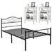 Trent Austin Design® Kempst 3 Piece Bedroom Set Metal in White | Twin | Wayfair 40366AE6C1324E989CD1F1DC8B004427