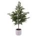 Vickerman 685617 - 37" Green Cypress Sapling Potted (EH213837) Cedar Home Office Tree