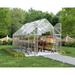 Essence 8 ft. x 12 ft. Silver/Clear DIY Greenhouse Kit - 8 ft. x 12 ft.