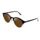 CLANDESTINE - Sonnenbrille Sferico 9 Black Gold Brown - Braune HD Nylon Gläser und Rahmen aus PC und Edelstahl - Unisex Sonnenbrille - Smart Vision Technology - Bessere Sicht und Geringere Blendung