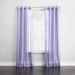 Wide Width BH Studio Sheer Voile Grommet Panel by BH Studio in Lavender (Size 56" W 95" L) Window Curtain