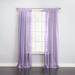 Wide Width BH Studio Sheer Voile Tab-Top Panel by BH Studio in Lavender (Size 60" W 108"L) Window Curtain