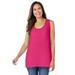 Plus Size Women's High-Low Tank by Woman Within in Raspberry Sorbet (Size L) Top