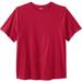 Men's Big & Tall Shrink-Less™ Lightweight Crewneck T-Shirt by KingSize in Red (Size 2XL)