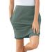 Plus Size Women's Stretch Cotton Skort by Woman Within in Pine (Size S)