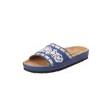 Wide Width Women's The Jody Sandal By Comfortview by Comfortview in Navy (Size 11 W)