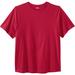 Men's Big & Tall Shrink-Less™ Lightweight Crewneck T-Shirt by KingSize in Red (Size 3XL)