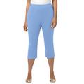 Plus Size Women's Suprema® Capri by Catherines in French Blue (Size 5X)