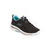 Wide Width Women's The Arch Fit Lace Up Sneaker by Skechers in Black Aqua Wide (Size 9 1/2 W)