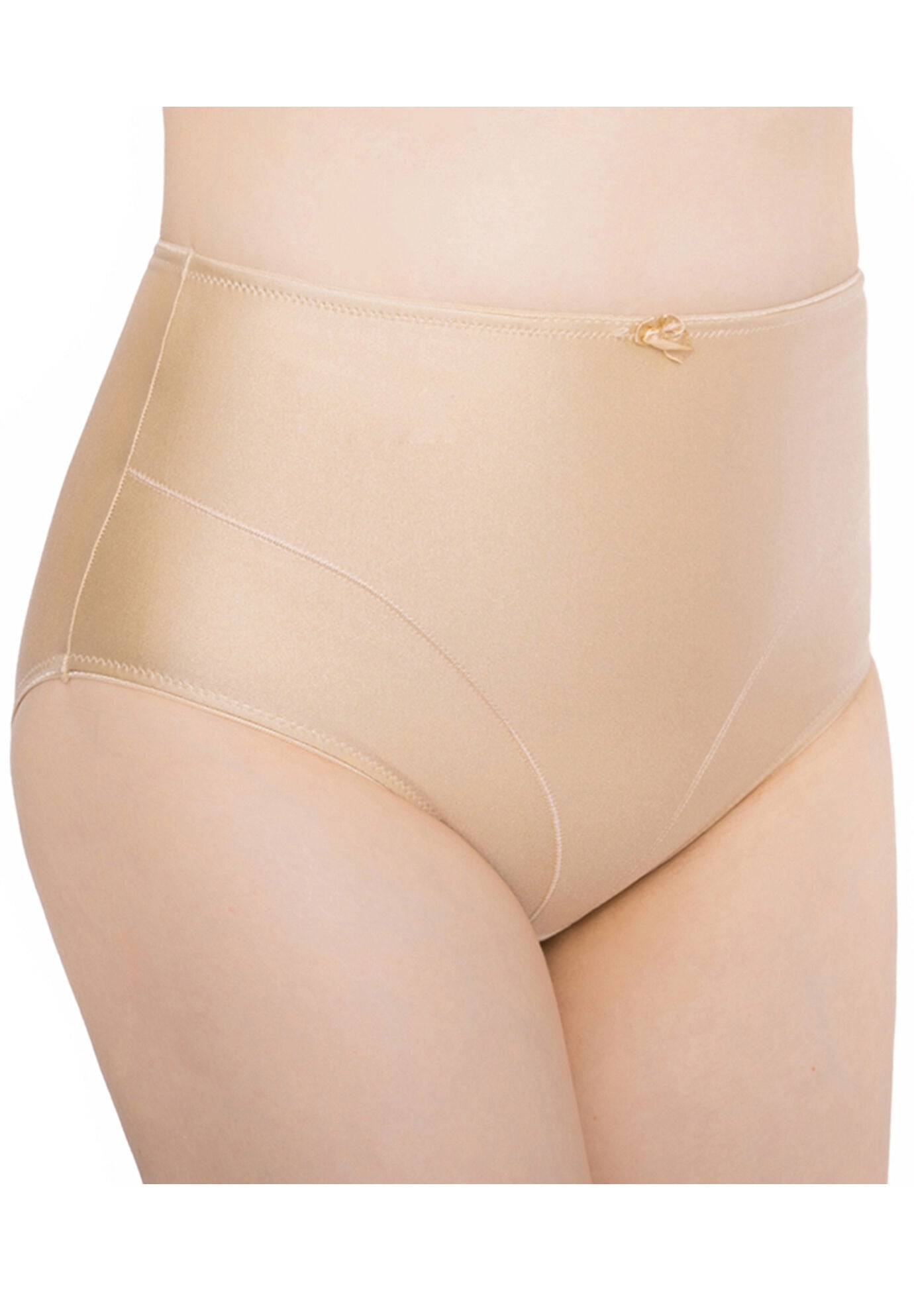 Plus Size Women's Control Top Shaping Panties by Exquisite Form in Nude (Size L)