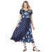 Plus Size Women's Rose Garden Maxi Dress by Woman Within in Navy Pretty Rose (Size 36 W)