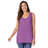 Plus Size Women's High-Low Tank by Woman Within in Purple Magenta (Size 5X) Top