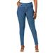 Plus Size Women's Comfort Waist Stretch Denim Skinny Jean by Jessica London in Medium Stonewash (Size 20 W) Pull On Stretch Denim Leggings Jeggings