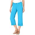 Plus Size Women's Capri Stretch Jean by Woman Within in Paradise Blue (Size 30 WP)