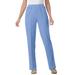 Plus Size Women's Elastic-Waist Soft Knit Pant by Woman Within in French Blue (Size 40 W)