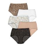 Plus Size Women's Cotton Brief 5-Pack by Comfort Choice in Animal Print Pack (Size 16) Underwear