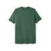 Men's Big & Tall Lightweight Longer-Length Crewneck T-Shirt by KingSize in Vintage Green (Size XL)