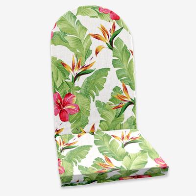 Adirondack Chair Cushion by BrylaneHome in Hibiscus Patio Seat Padding